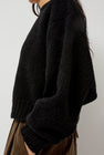 Atelier Delphine Balloon Sleeve Sweater in Black