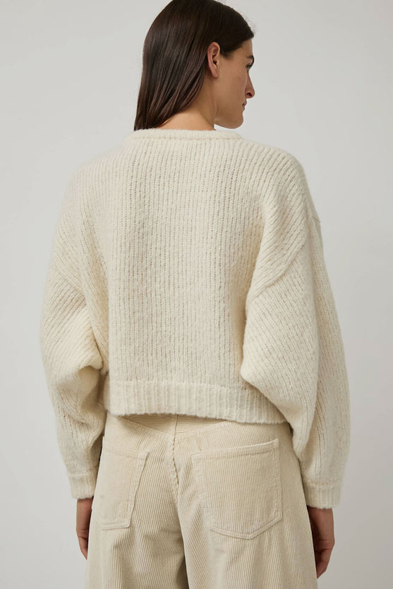Atelier Delphine Balloon Sleeve Sweater in Cream