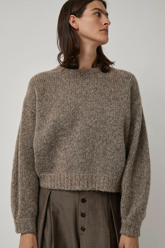 Atelier Delphine Balloon Sleeve Sweater in Deer