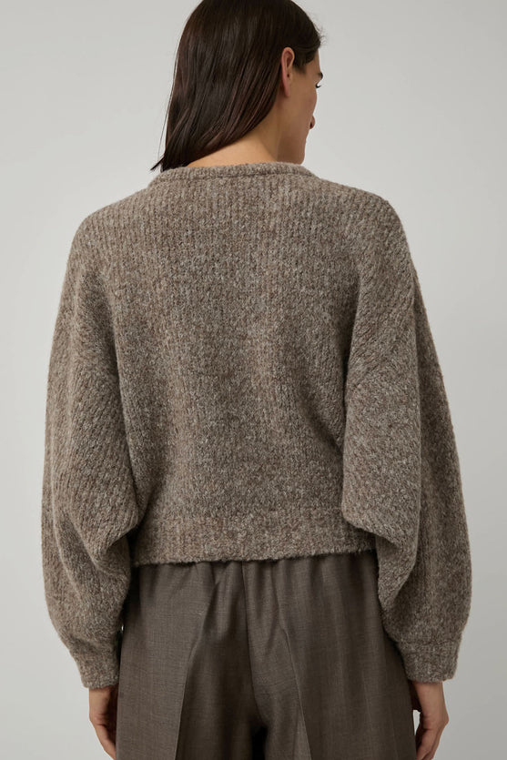 Atelier Delphine Balloon Sleeve Sweater in Deer
