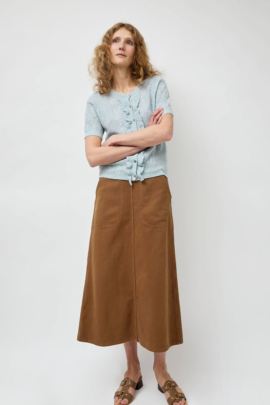 Atelier Delphine Erin Skirt in Summer Brown