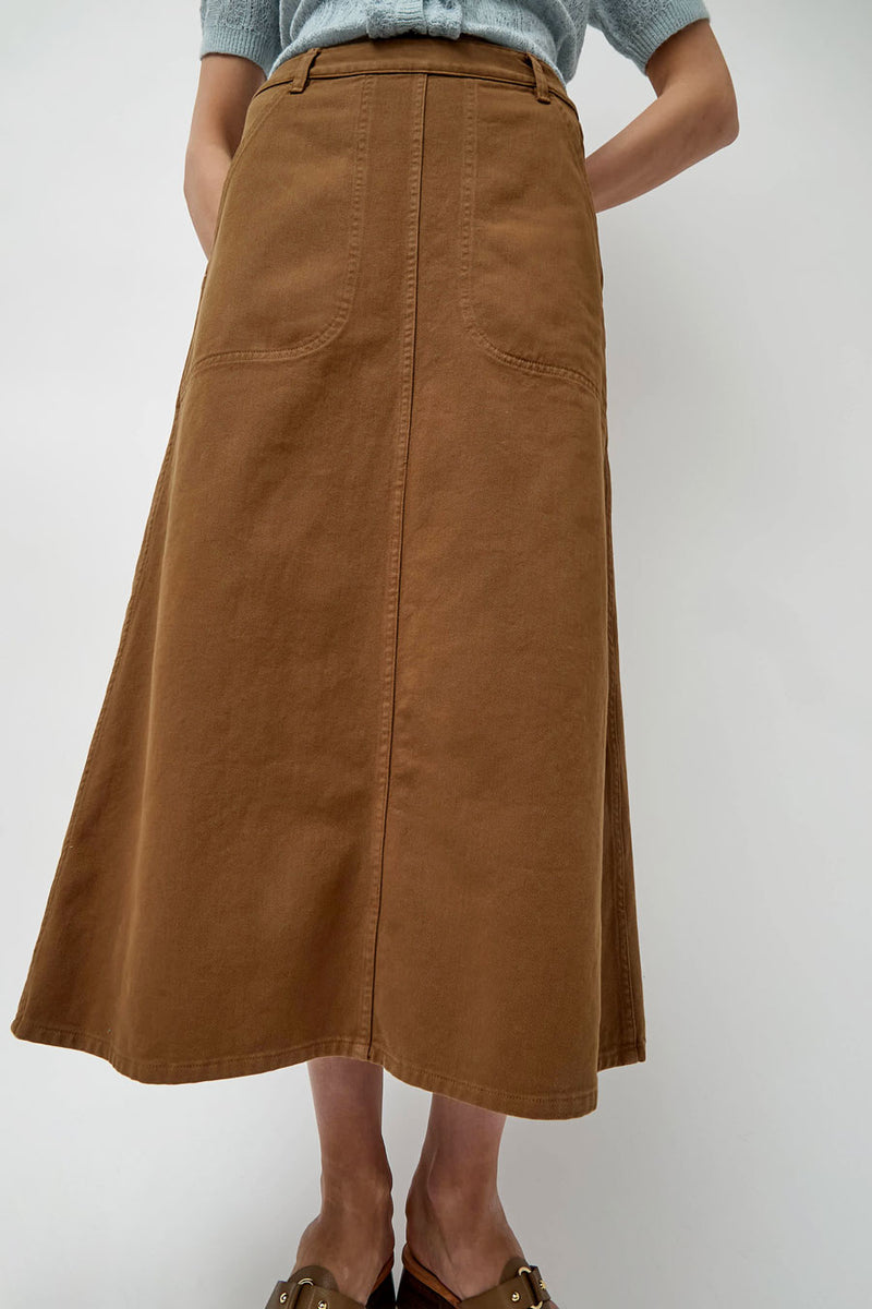 Atelier Delphine Erin Skirt in Summer Brown