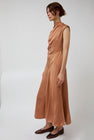 Atelier Delphine Twisted Dress in Camel