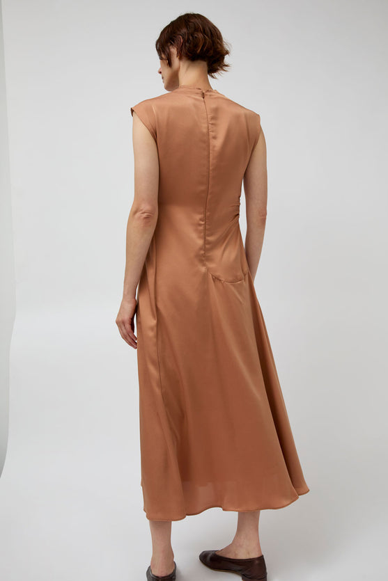 Atelier Delphine Twisted Dress in Camel