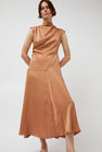 Atelier Delphine Twisted Dress in Camel
