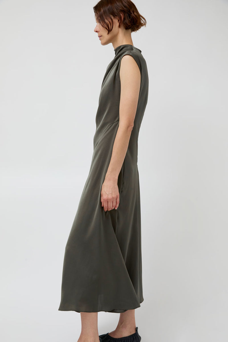 Atelier Delphine Twisted Dress in Olive