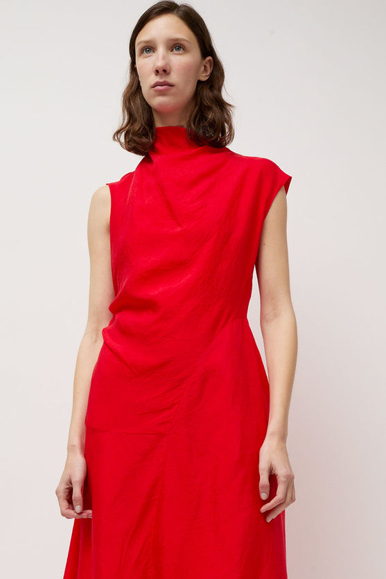 Atelier Delphine Twisted Dress in Red