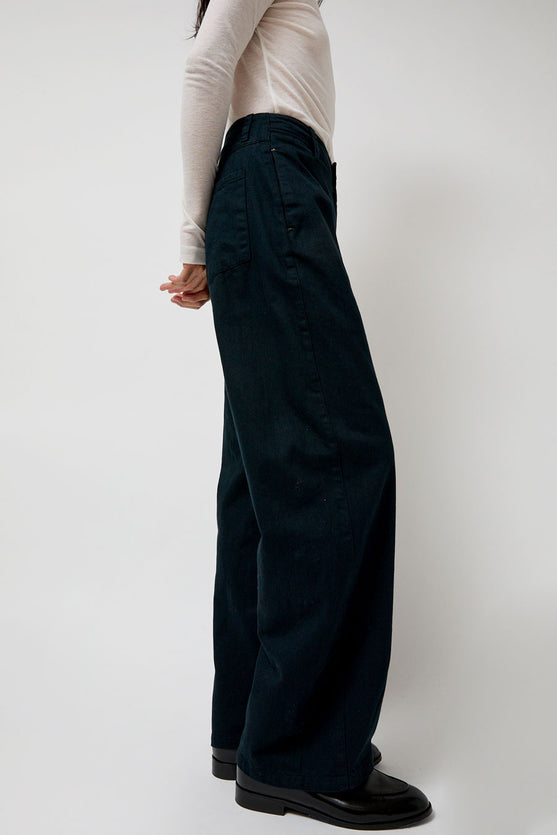 Atelier Delphine Twisted Pant in Darkest Navy