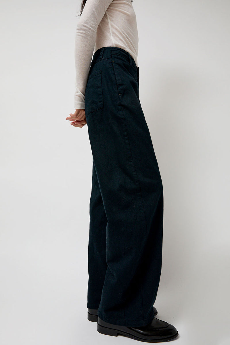 Atelier Delphine Twisted Pant in Darkest Navy