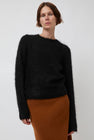 Atelier Edition Mohair Round Neck Knit in Black