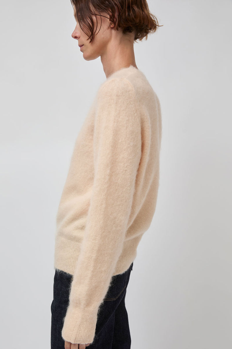 Atelier Edition Mohair Round Neck Knit in Orange