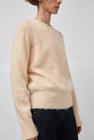 Atelier Edition Mohair Round Neck Knit in Orange