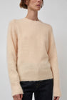 Atelier Edition Mohair Round Neck Knit in Orange