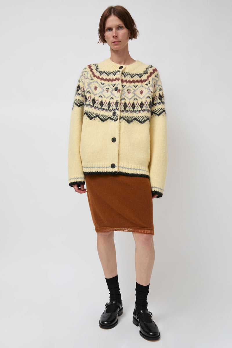 Atelier Edition Nordic Cardigan in Yellow