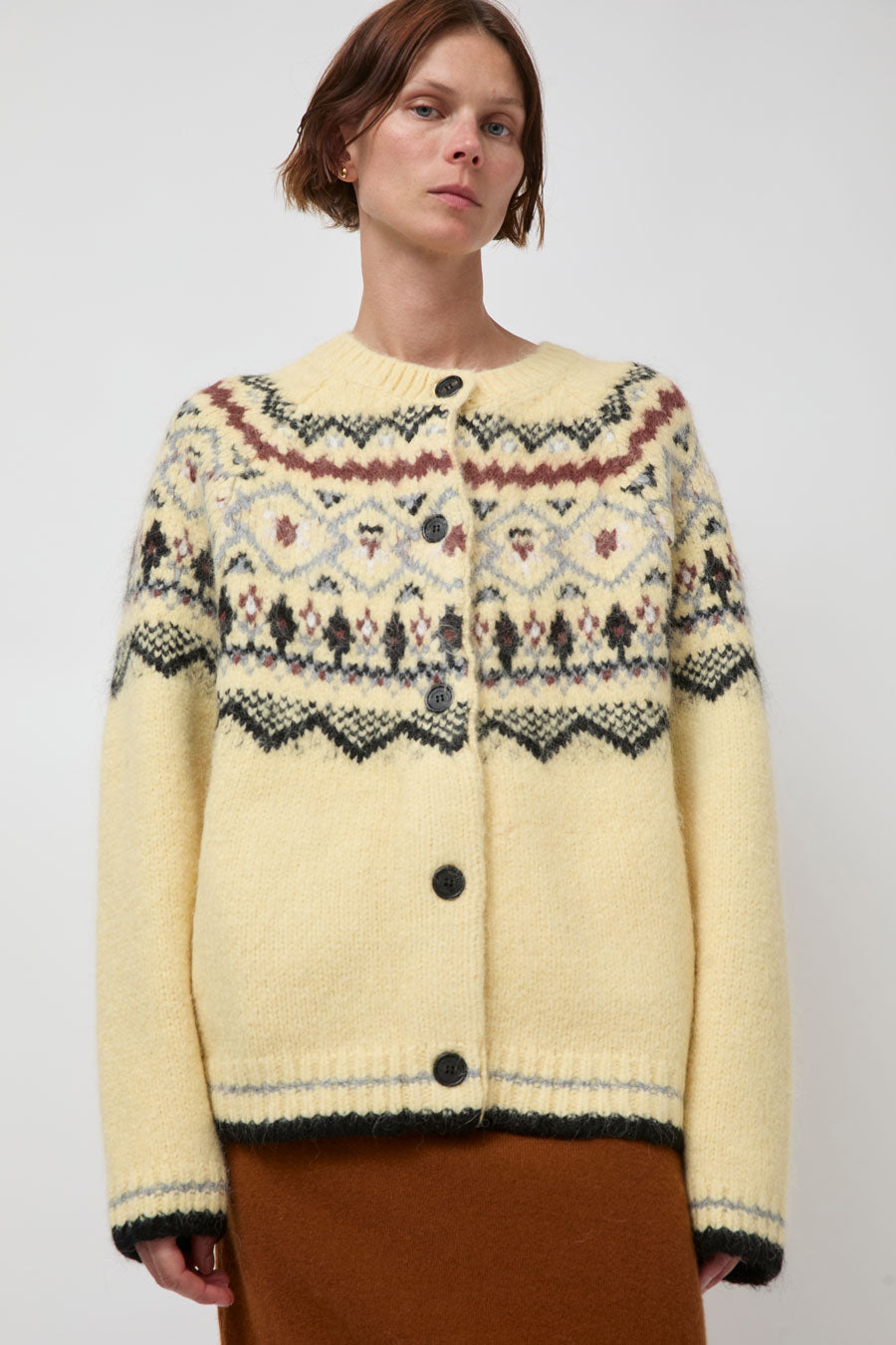 Atelier Edition Nordic Cardigan in Yellow