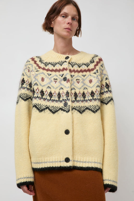 Atelier Edition Nordic Cardigan in Yellow