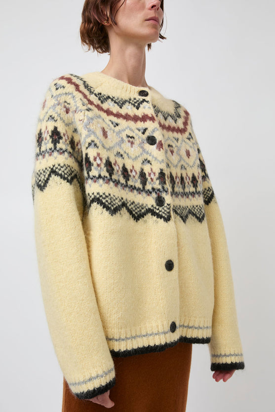 Atelier Edition Nordic Cardigan in Yellow