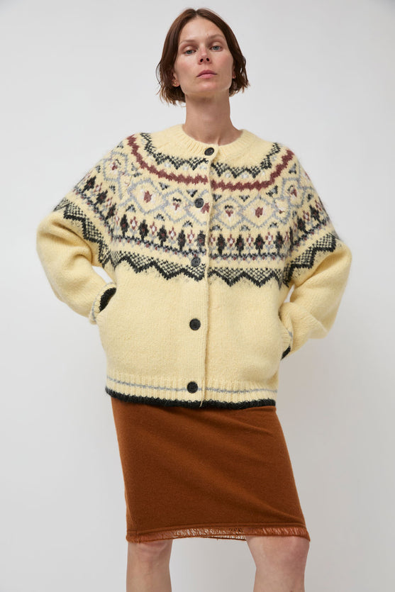 Atelier Edition Nordic Cardigan in Yellow