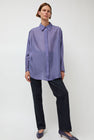 Atelier Edition Sheer Hidden Shirt in Purple