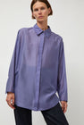 Atelier Edition Sheer Hidden Shirt in Purple