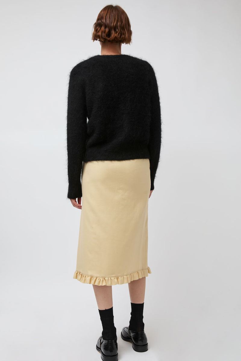 Atelier Edition Shirring Detail Skirt in Yellow