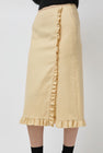 Atelier Edition Shirring Detail Skirt in Yellow