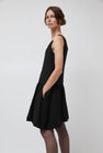 Atelier Edition Square Neck Balloon Dress in Black
