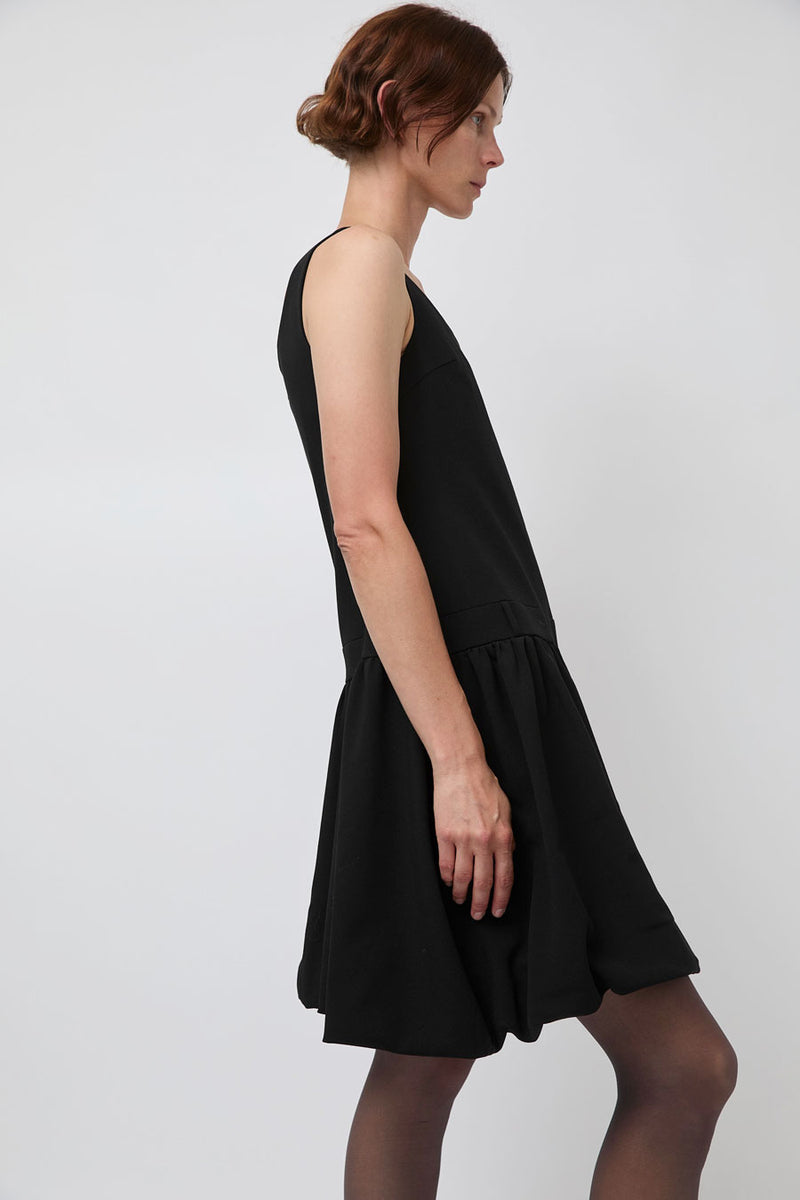 Atelier Edition Square Neck Balloon Dress in Black