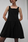 Atelier Edition Square Neck Balloon Dress in Black