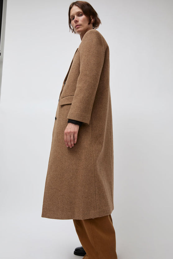 Atelier Edition Wool Single Coat in Camel