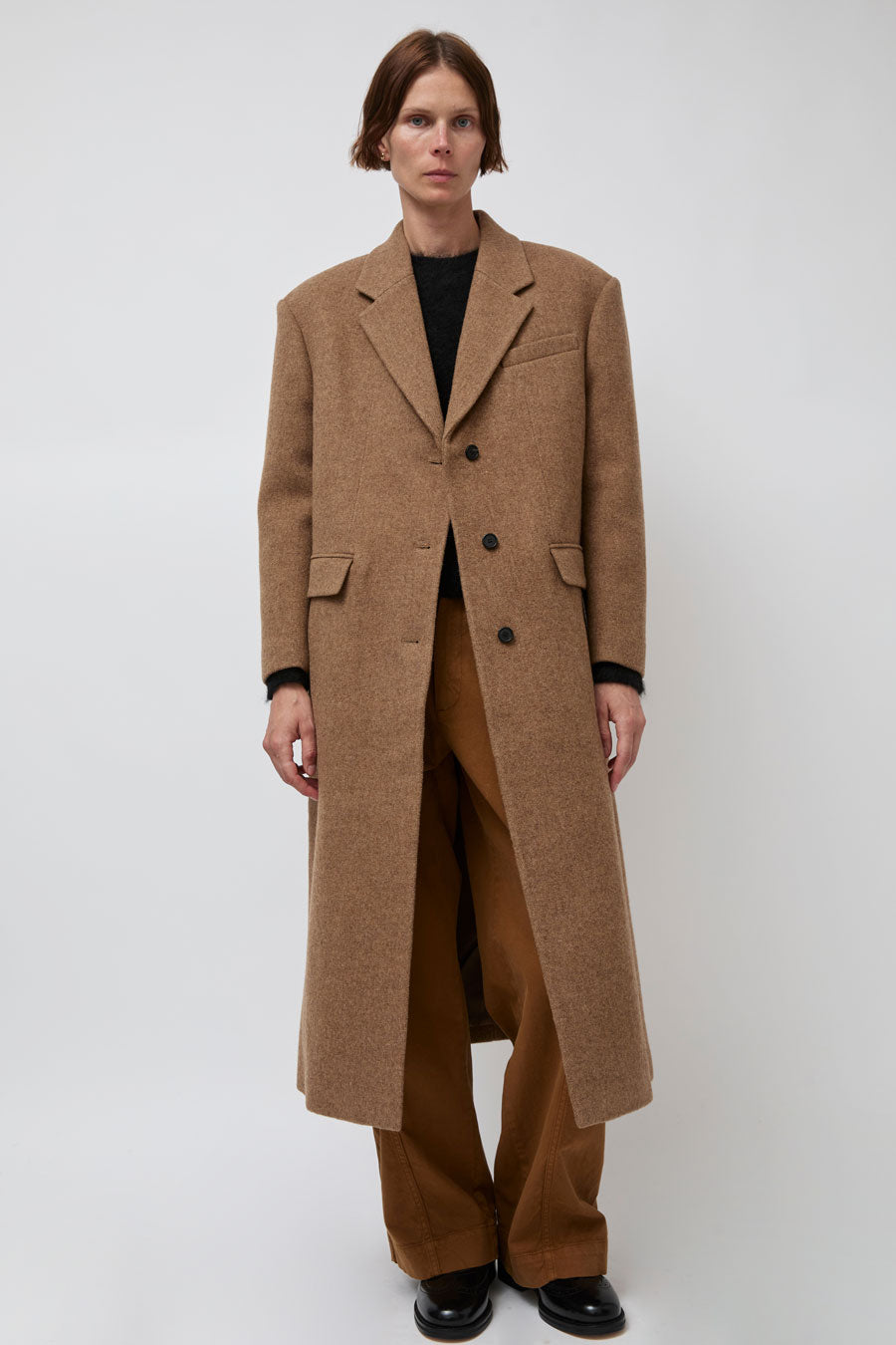 Atelier Edition Wool Single Coat in Camel
