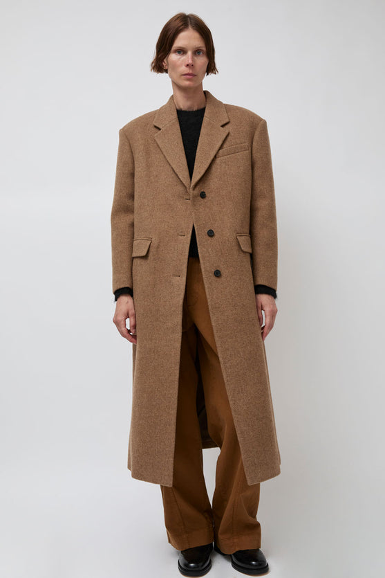 Atelier Edition Wool Single Coat in Camel