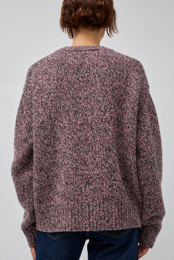 B Sides Braided Lambswool Crew in Etowah Twist