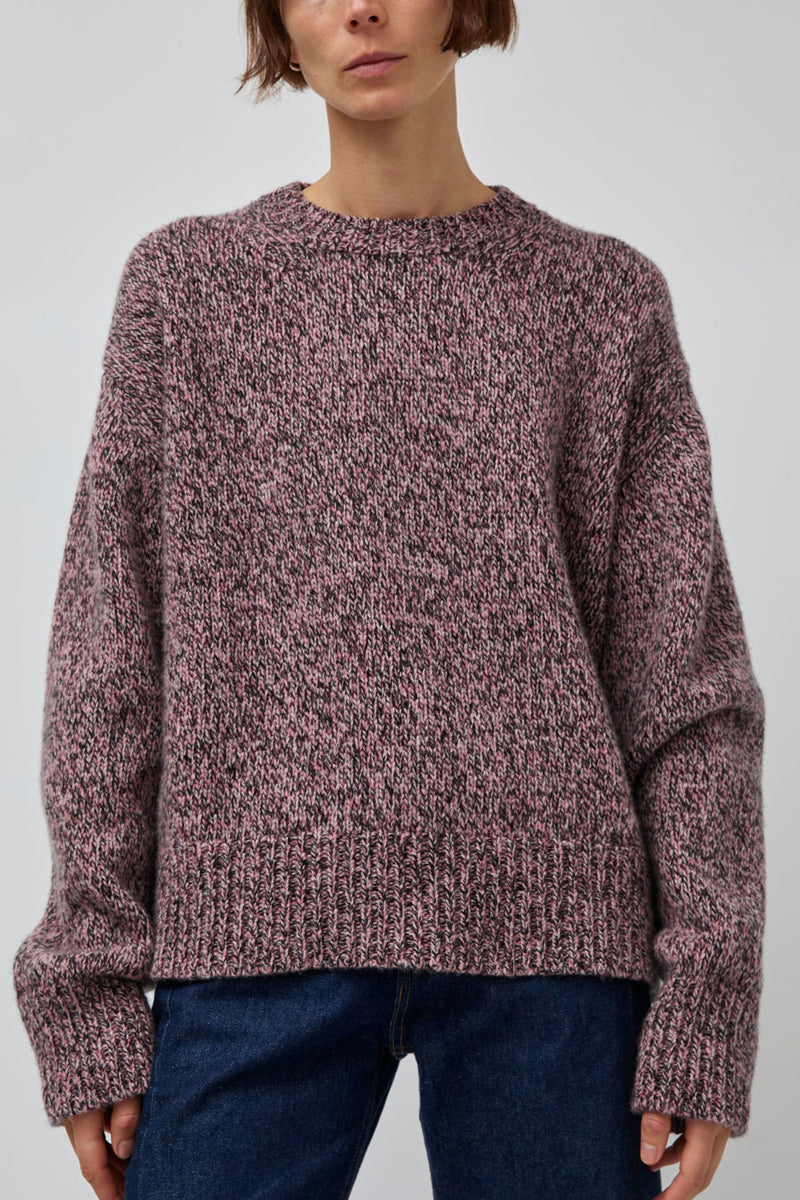 B Sides Braided Lambswool Crew in Etowah Twist