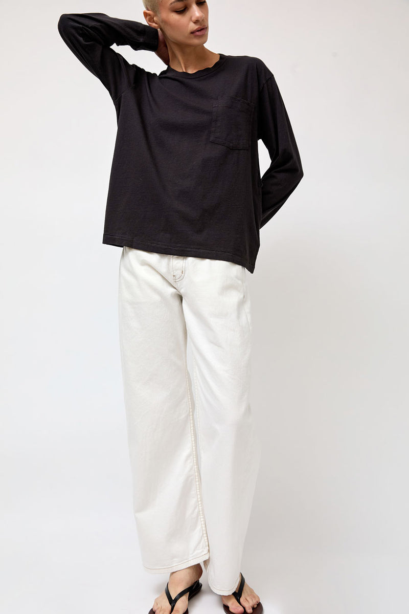 B Sides Double Pocket Tee in Faded Black