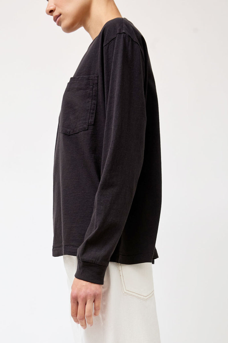 B Sides Double Pocket Tee in Faded Black