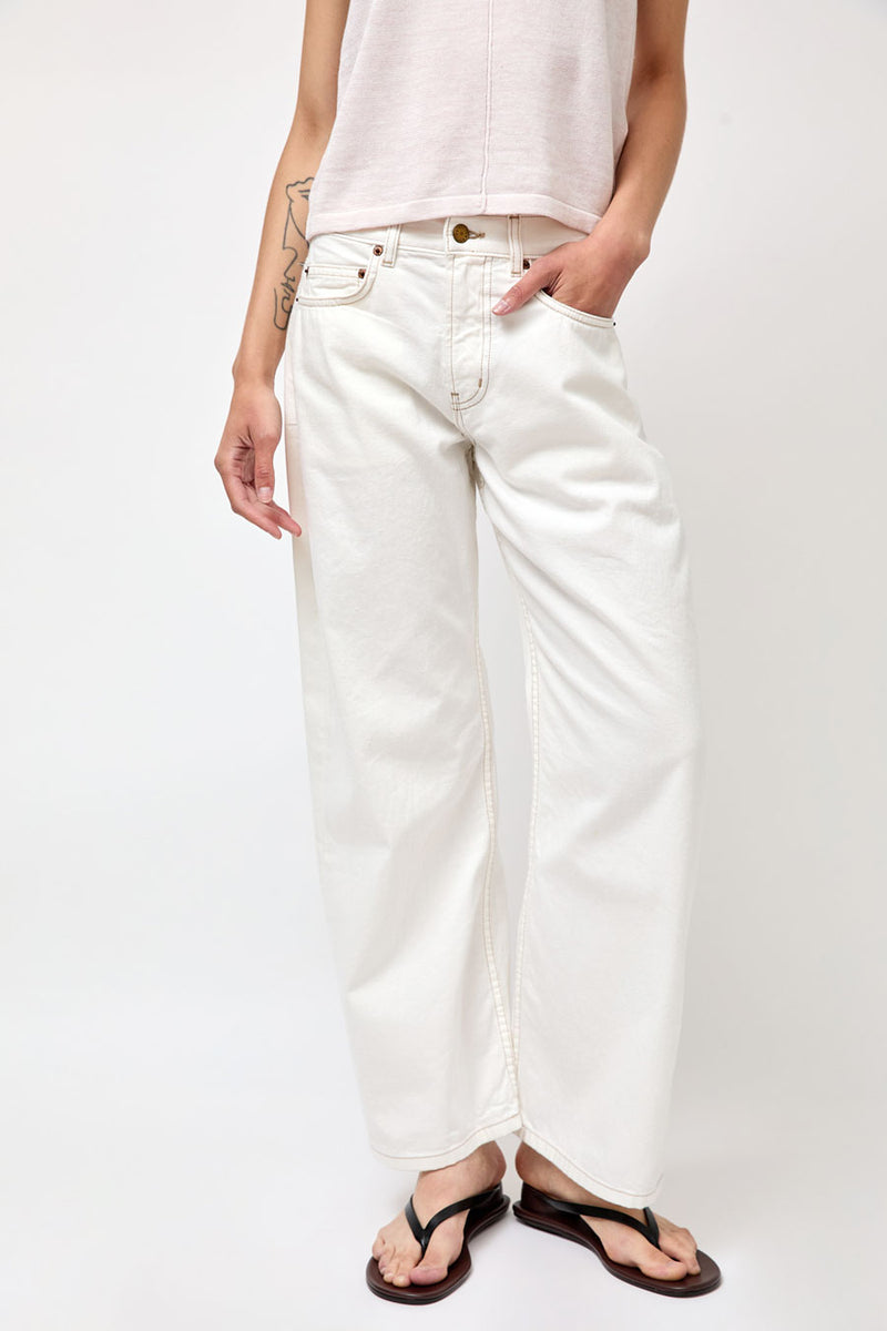 B Sides Floppy Jean in Chalk White