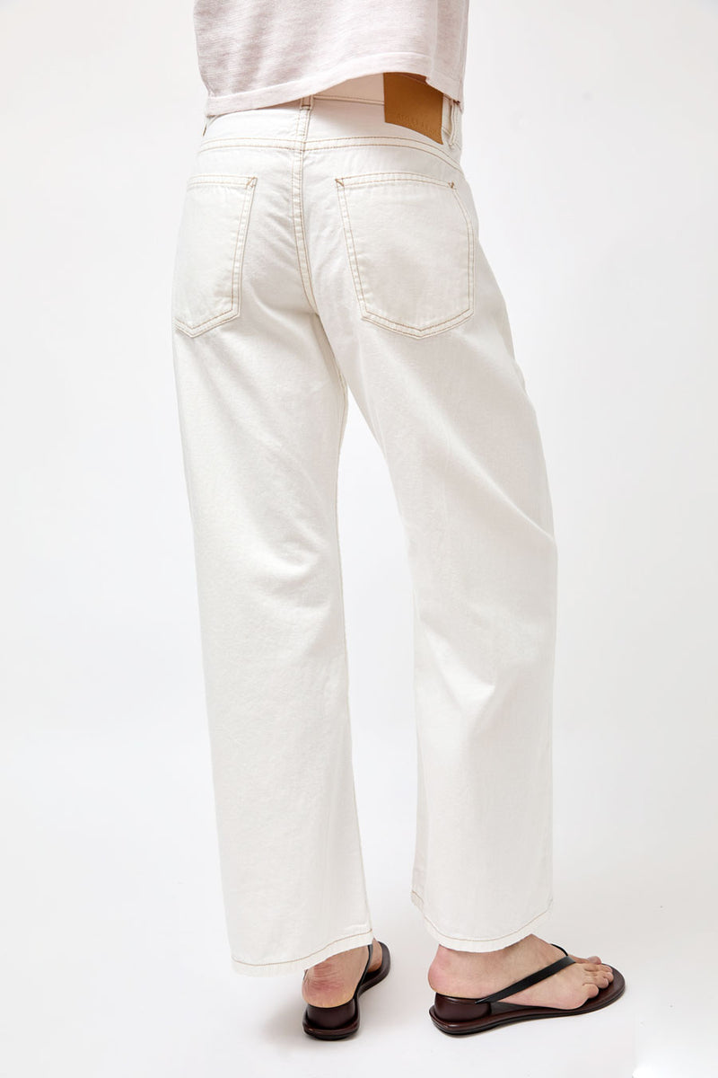 B Sides Floppy Jean in Chalk White