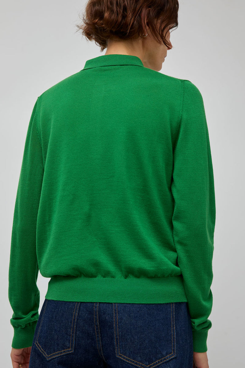 B Sides Knit Polo in Green