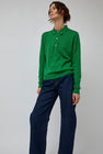 B Sides Knit Polo in Green