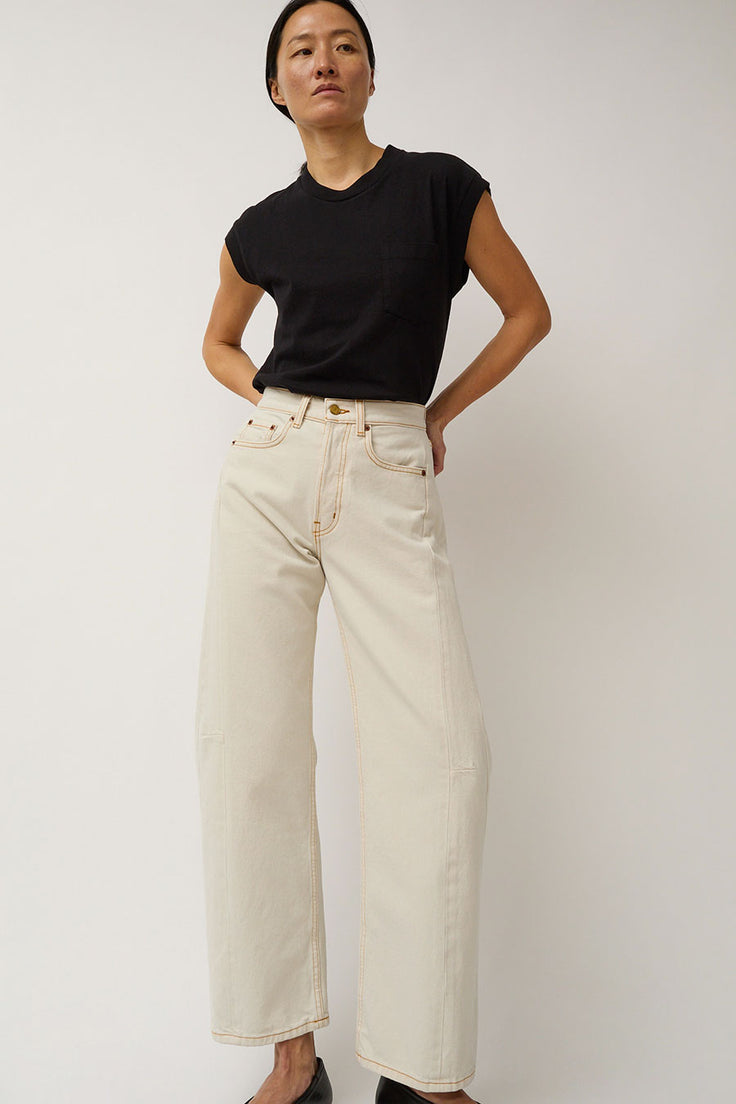 B Sides Slim Lasso Jean in Tile White