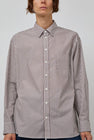 B Sides Nolan Shirt in Brown and White Stripe