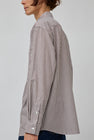 B Sides Nolan Shirt in Brown and White Stripe