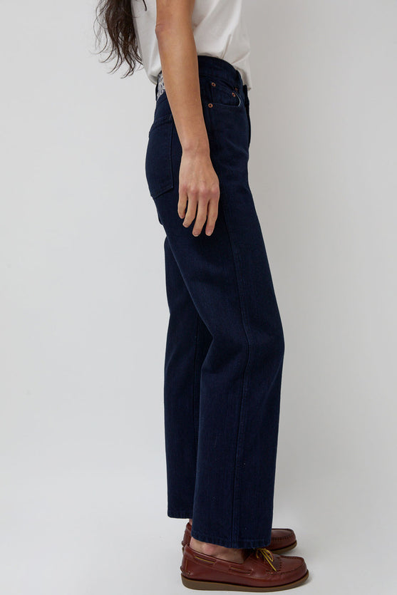 B Sides Plein High Straight in Indigo Rinse