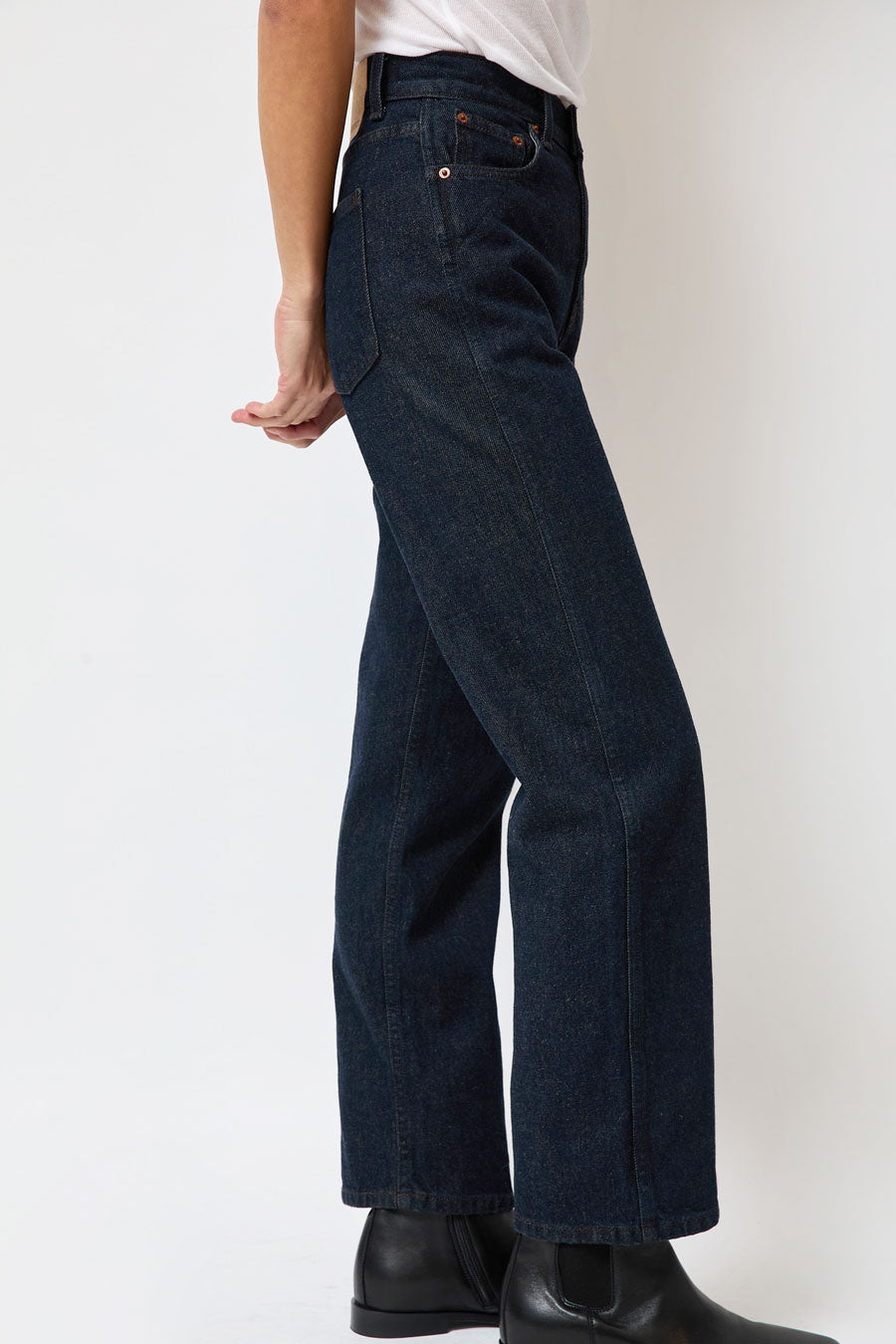 B Sides Plein Jean in Indigo Brown Rinse