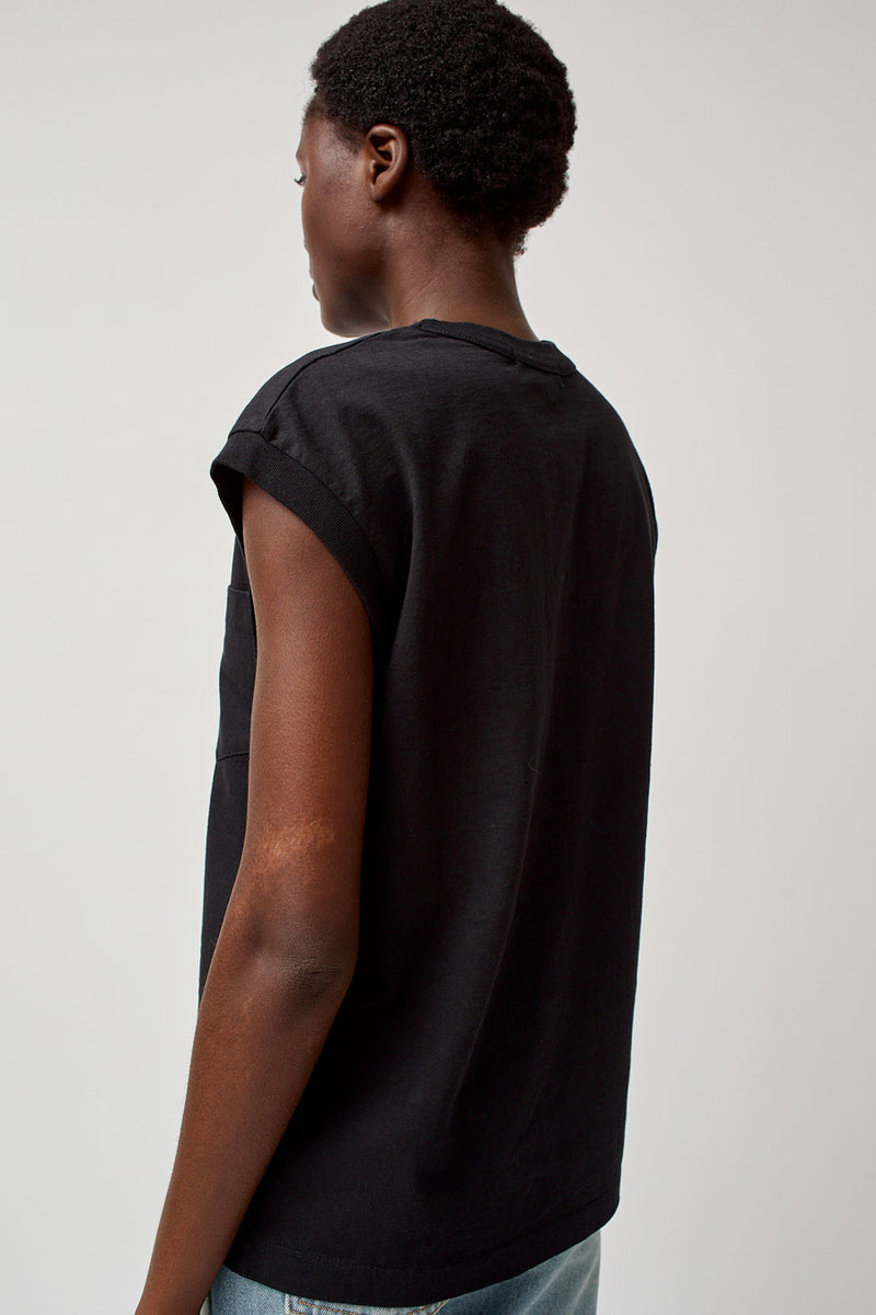 B Sides Pocket Tank in Stil Black