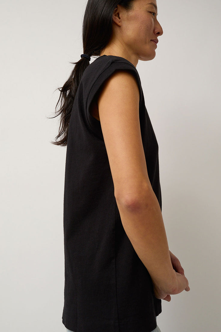 B Sides Pocket Tank in Stil Black