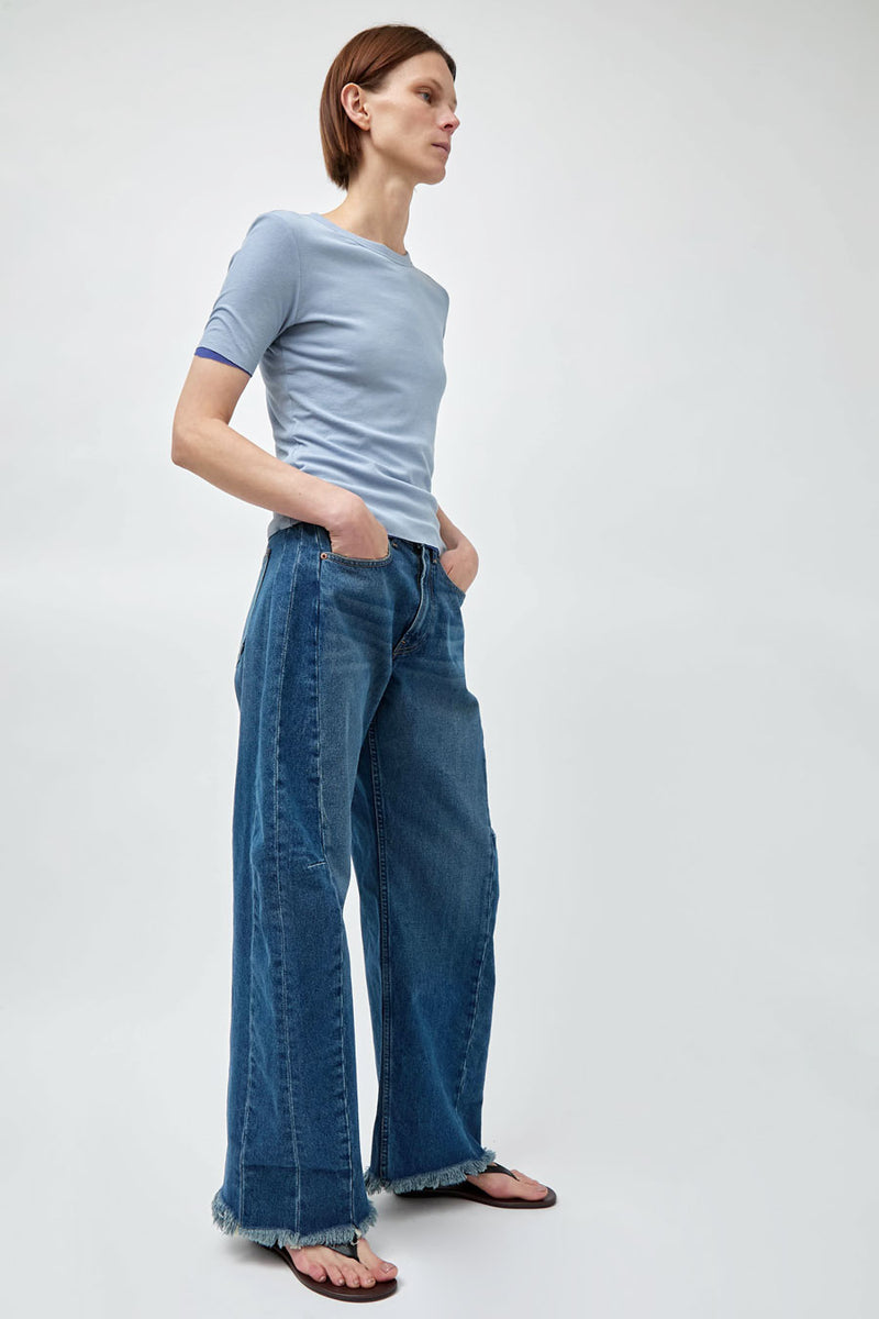 B Sides Relaxed Cuffed Lasso Jean in Cate Wash