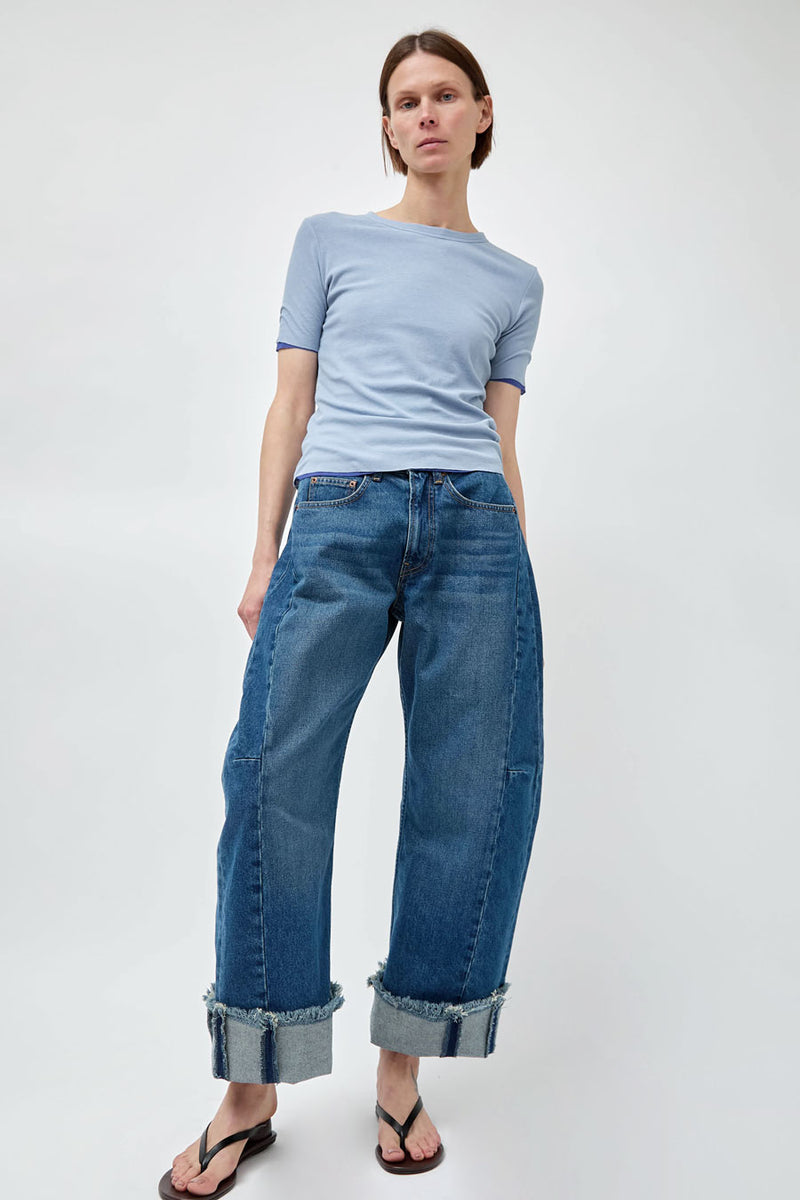 B Sides Relaxed Cuffed Lasso Jean in Cate Wash
