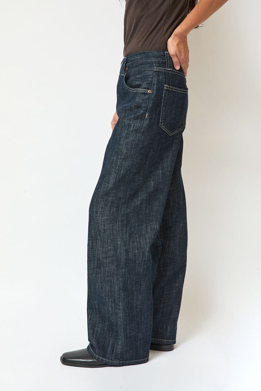 B Sides Vic Jean in Rinse Indigo